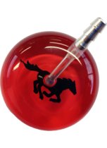UltraScope Stethoscope Galloping Horse 112 - Red with Black Tubing