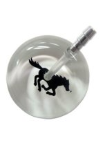 UltraScope Stethoscope Galloping Horse 112 - Silver with Burgandy tubing