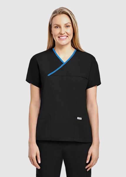 MOBB 323T Ladies Criss Cross Scrub Top