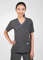 MOBB 323T Ladies Criss Cross Scrub Top