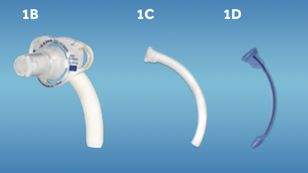 Shiley Flexible Adult Tracheostomy Tube, cuffless, with disposable inner cannula