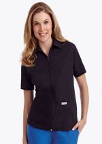 MOBB 202T Zipper Front Ladies Work Top (CLEARANCE)