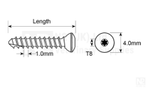 Cortical Self Tapping Bone Screw-2.4mm-Torx Drive (Star)