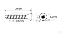 Cortical Self Tapping Bone Screw- 3.5mm- Torx Drive (Star)