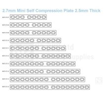 Self Compression Bone Plates - 2.7mm